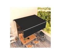 vidaXL Auvent automatique rétractable avec store – Protection UV 4,5x3 m – Anthracite