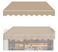 Auvent Autoportant Imperméable et Rétractable, Toit de Rechange pour Auvent de Jardin, Auvent en Polyester et Housses Protection Offrant, pour Terrasse, Balcon, Patio, Restaurant