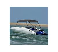 vidaXL Auvent Bimini à 2 Arceaux Auvent de Bateau Couverture de Bateau Abri de Bateau Résistant aux UV Extérieur Anthracite 180x150x110 cm