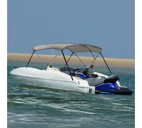 vidaXL Auvent Bimini 4 arceaux Gris 243x244x137 cm pour bateau