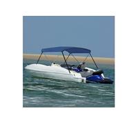Auvent bimini à 2 arceaux Bleu marine 150x120x110 cm