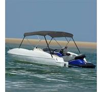 vidaXL Auvent Bimini à 3 arceaux Anthracite 183 x 140 x 137 cm Résistant aux UV