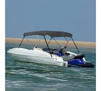vidaXL Auvent Bimini à 3 arceaux Anthracite 183x180x137 cm