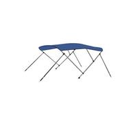 Auvent bimini à 3 arceaux Bleu 183x140x137 cm