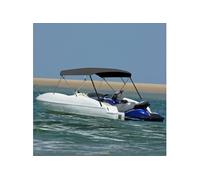 Auvent bimini à 4 arceaux Anthracite 243x(230 244)x137 cm