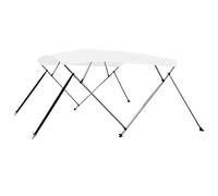 vidaXL Auvent bimini à 4 arceaux Blanc 243x180x137 cm
