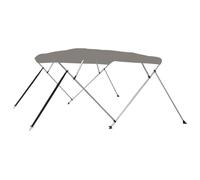 vidaXL Auvent bimini à 4 arceaux Gris 243x196x137 cm