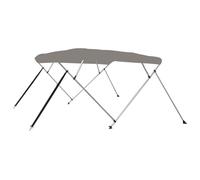 vidaXL Auvent bimini à 4 arceaux gris 243 x 210 x 137 cm
