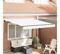 Auvent Blanc 3 x 2,5 m Polyester et métal vidaXL