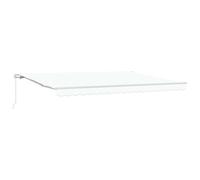 vidaXL Store Rétractable Manuel Blanc 450x300 cm, Tissu de Remplacement pour Store de 4,5x3 m Blanc