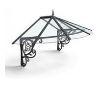 Auvent porte en polycarbonate Lily Palram - Canopia anthracite