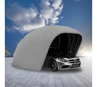 Auvent Carport - Abri pliable et rétractable - Garage mobile semi-automatique - Tente de voiture portable pour parking, cour, jardin - 5,5 x 2,5 x 2,3 m