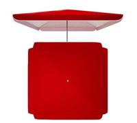 Auvent carré de rechange double couche en tissu Oxford imperméable protection UV pour parasol de jardin, terrasse, piscine, plage, bleu, 280 x 220 cm