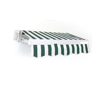 Auvent classique réglable en toile avec manivelle pour une meilleure protection des portes et fenêtres