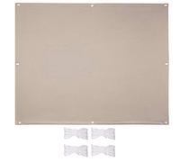 Auvent coupe-vent résistant aux UV - 1,7 x 3,8 m - Facile à installer - Pour pergola, terrasse, piscine, jardin - Solution élégante d'ombre blanche chaude
