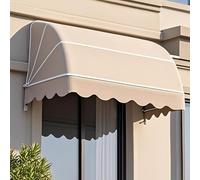 Auvent courbé français pliable manuel pour jardin, terrasse, protection UV, pluie, neige, soleil, toit rétractable pour extérieur, porche, café