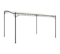 Auvent crème 4x3 m 180 g m² tissu et acier