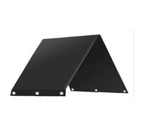 Auvent d'aire de jeux 132 x 228 cm, protection fiable contre la poussière pour les enfants pour les espaces extérieurs (190T noir)