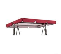Auvent de balançoire d'extérieur au design élégant pour améliorer l'esthétique et la protection du jardin (rouge, 195 x 125 x 15 cm)
