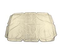 Auvent de balançoire d'extérieur, Couverture supérieure Anti-poussière pour Chaise à Bascule de Jardin et Cour, Tissu Oxford Enduit d'argent 210D, auvent de Balcon (Beige)