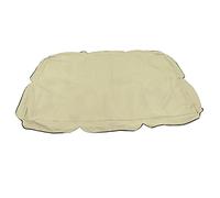 Auvent de balançoire d'extérieur en Tissu Oxford Enduit d'argent, Couverture supérieure de Chaise pivotante pour Accessoire de Pare-Soleil de Jardin (Beige)