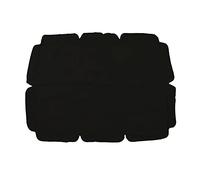 Auvent de balançoire d'extérieur imperméable de Remplacement, auvent de Chaise pivotante en Tissu Oxford Enduit d'argent 420D pour Jardin extérieur et Patio (Noire)