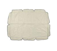 Auvent de balançoire d'extérieur imperméable, Remplacement de Chaise pivotante en Tissu Oxford Enduit d'argent, auvent de Jardin et Patio (Beige)