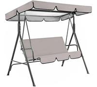 Auvent de balançoire jardin imperméable remplacement, installation simple, ensemble housses siège pare-soleil for patio extérieur Toile de remplacement pour balançoire(Color 5,S)