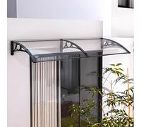 Auvent de balcon - 100 x 160 cm - Pour terrasse, jardin et bords de porte - Résistant aux intempéries - Protection UV - Installation facile - Solution d'ombrage polyvalente pour l'extérieur