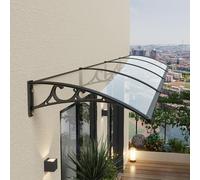 Auvent De Balcon, Abri De Terrasse Transparent, 60 X 240 Cm.