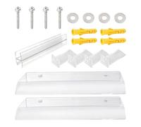 Auvent de balcon - Auvent de porte d'extérieur | Protection UV contre la | Housse d'entrée de patio | Protection contre la pluie pour balcon | Protection de toit en polycarbonate transparent | Kit