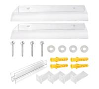 Auvent de balcon - Auvent de porte d'extérieur | Protection UV contre la | Housse d'entrée de patio | Protection contre la pluie pour balcon | Protection de toit en polycarbonate transparent | Kit