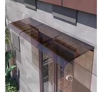 Auvent de balcon gris 55 x 50 cm - Paravent latéral imperméable, sans perçage, pour intimité extérieure, pergola, paravent résistant aux intempéries pour terrasse et balcon