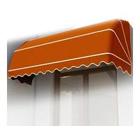 Auvent de balcon rétractable, installation sans perçage, résistant aux UV et imperméable, hauteur réglable, pince à manivelle, auvent d'extérieur en aluminium pour terrasse et terrasse