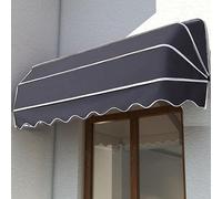 Auvent de balcon rétractable réglable, résistant aux UV, imperméable, pince en aluminium pour une utilisation en extérieur, avec manivelle pour une utilisation facile