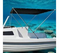 Auvent de Bateau de Pêche Imperméable 236x157cm(180 * 142cm) | Imperméable, protection UV maximale, polyester 600D pour robuste, pour idéal pêche sportive, installation simple