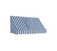 Auvent de bistro 200x120 cm Bleu et blanc