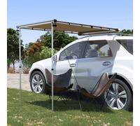 Auvent de Camping-car et Caravane 3x3x2,15 m Beige Remorque Extérieur vidaXL