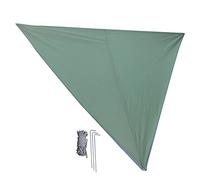 Auvent de Camping en crème Solaire Super Grande | Bloc de Soleil à 95% et taux d'ombrage à 90% | Couvercle Triangulaire du Vent pour Patio/Piscine/arrière-Cour | 3 Tailles, 5 (5 * 5 * 5M)