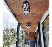 Auvent de couverture d'ombrage de pergola, écran de confidentialité en bambou, clôture en roseau naturel, clôture décorative de patio, rideau d'écran en roseau(4x6.6ft/122x200cm)