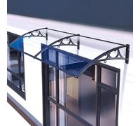 Auvent De Fenêtre avec Support en Alliage D'aluminium/Protection Contre La Pluie Extérieure en Polycarbonate/pour Portes D'entrée, Patio, Porche, Protection UV(Clear,40 * 160cm/16 * 63in)