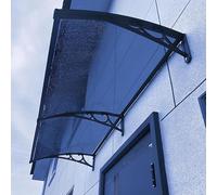 Auvent De Fenêtre avec Support en Alliage D'aluminium/Protection Contre La Pluie Extérieure en Polycarbonate/pour Portes D'entrée, Patio, Porche, Protection UV(Blue,60 * 120cm/24 * 47in)