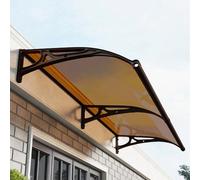 Auvent de fenêtre courbé invisible pour extérieur, terrasse, balcon, terrasse, protection contre la neige et les UV