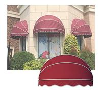 Auvent de fenêtre/d'entrée, décoration d'auvent de Porte en dôme Pliable avec Cadre en Aluminium, Couverture Anti-Pluie et Neige UV pour terrasse extérieure (Color : Rosso, Size :