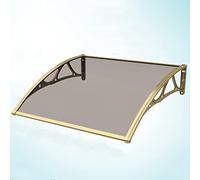 Auvent de fenêtre d'extérieur - Abri solaire en polycarbonate avec supports en aluminium pour une protection contre les UV et la pluie, idéal pour le jardin et les espaces extérieurs