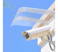 Auvent de fenêtre d'extérieur en polycarbonate protégé contre les UV 3,5 mm Auvent incurvé pour portes de terrasse Invisible Couverture d'entrée Abri imperméable pour une utilisation extérieure