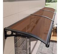 Auvent de fenêtre d'extérieur moderne avec support en aluminium, extensible, 120 x 400 cm, protection UV, résistant à la pluie et à la neige, personnalisable pour une utilisation en extérieur