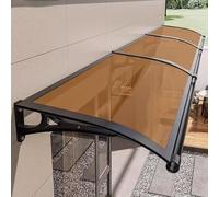 Auvent de fenêtre en alliage d'aluminium - Protection contre les UV et la pluie - Pour porte d'entrée, terrasse et porche - Abri d'extérieur durable - Grand design en surplomb pour une meilleure