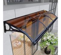 Auvent de fenêtre en polycarbonate - Protection contre les UV, la pluie, la neige - Transparent, en alliage d'aluminium - Grand auvent de porte d'entrée pour évier