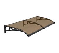 Auvent de fenêtre et de porte en aluminium avec grand évier, abri de pluie en polycarbonate pour entrée, protection extérieure durable, surplomb élégant et fonctionnel